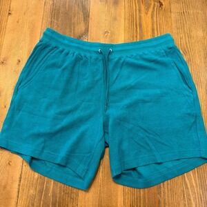 Rhone Towel Terry Shorts XL Teal Lounge Athletic Casual Shorts NWT